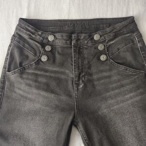 Rock & Roll Cowgirl Black Flare Jeans